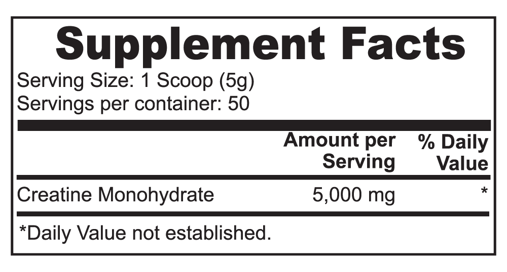 Creatine Monohydrate (OOS)